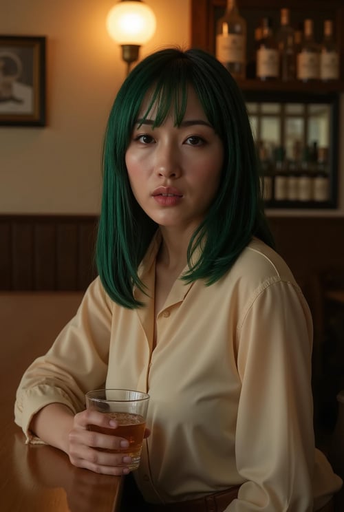 Suika Foxx 🇯🇵 - Original Character | Japanese Woman with Green Hair by kalitexAI on Tensor.Art