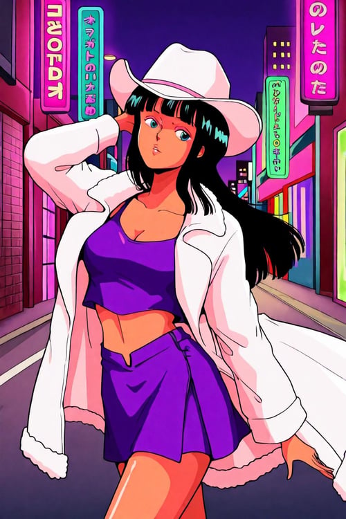 City pop style (80s anime style) illustriousXL by zura_janai on Tensor.Art