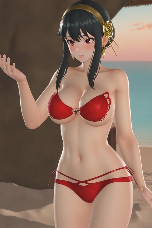 Crimson Flower (Dead or Alive: Venus Vacation) by Farfegnugen on Tensor.Art