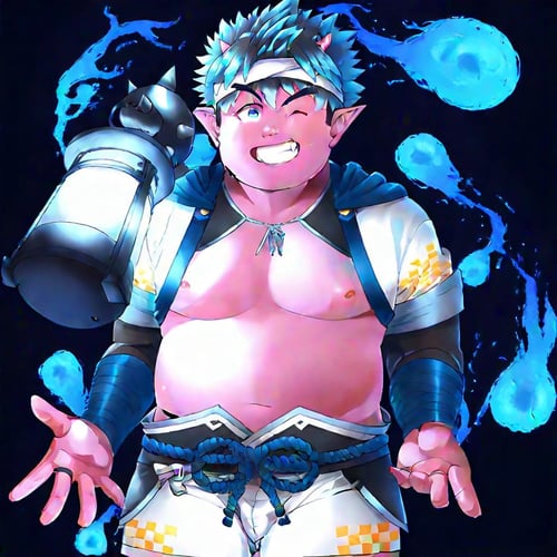 Blue Andon (青行燈) - Tamacolle (魂これ) by hbmst on Tensor.Art