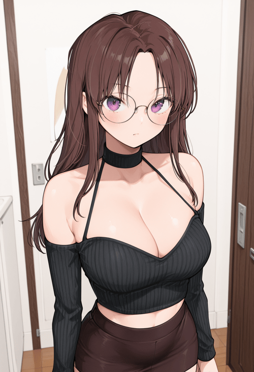 Strap Choker Top by Stampede13 on Tensor.Art