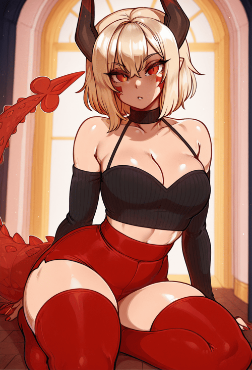 Strap Choker Top by Stampede13 on Tensor.Art