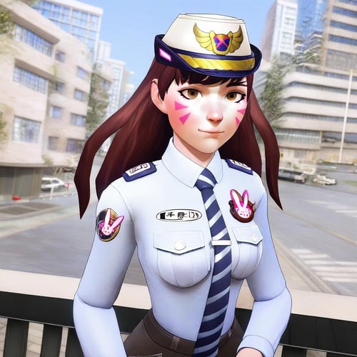 Officer D.va (Overwatch). Illustrious/XL by Nigel Knightwalker on Tensor.Art