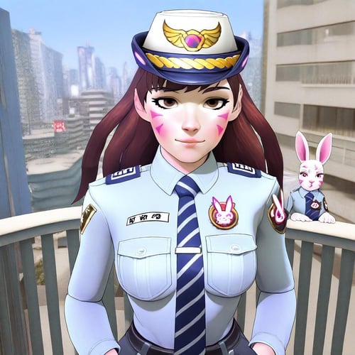 Officer D.va (Overwatch). Illustrious/XL by Nigel Knightwalker on Tensor.Art