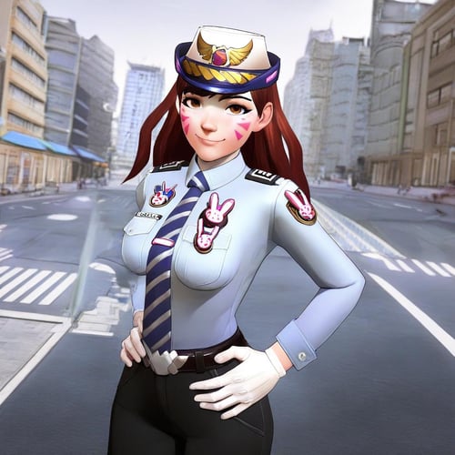 Officer D.va (Overwatch). Illustrious/XL by Nigel Knightwalker on Tensor.Art