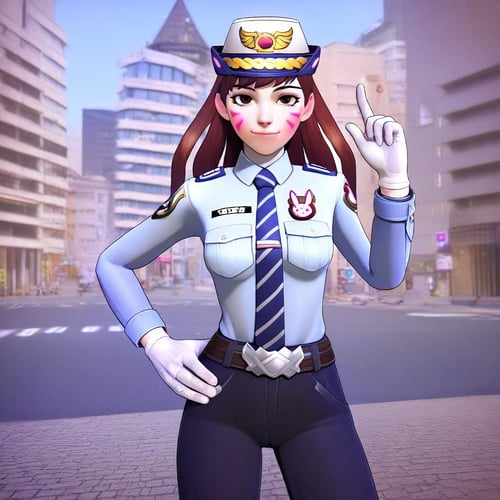 Officer D.va (Overwatch). Illustrious/XL by Nigel Knightwalker on Tensor.Art
