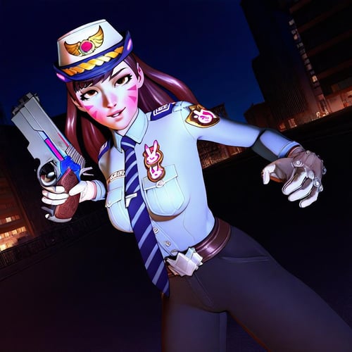 Officer D.va (Overwatch). Illustrious/XL by Nigel Knightwalker on Tensor.Art