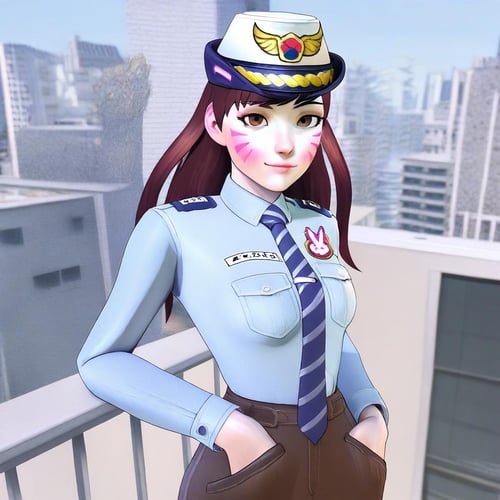 Officer D.va (Overwatch). Illustrious/XL by Nigel Knightwalker on Tensor.Art