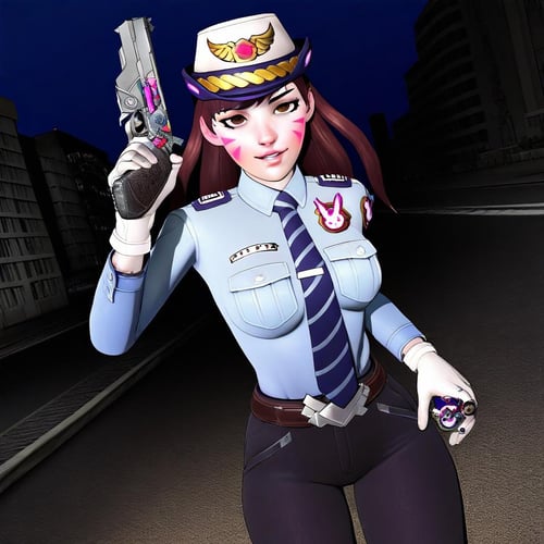 Officer D.va (Overwatch). Illustrious/XL by Nigel Knightwalker on Tensor.Art