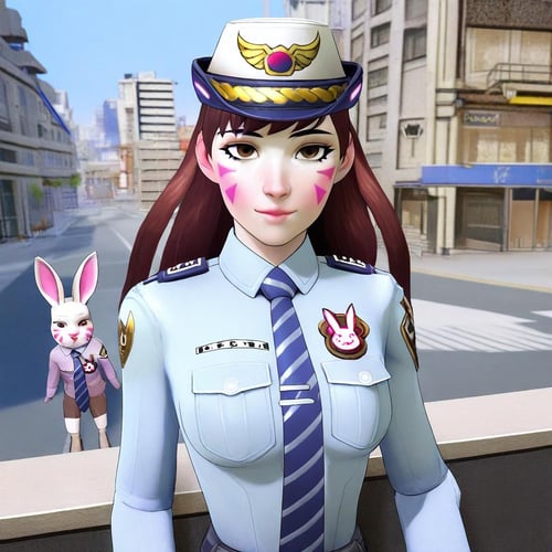 Officer D.va (Overwatch). Illustrious/XL by Nigel Knightwalker on Tensor.Art