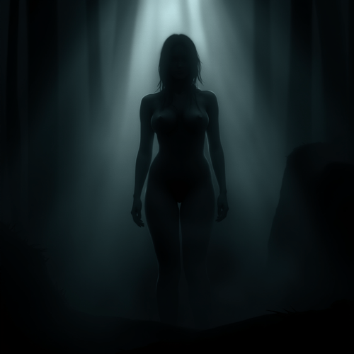 Limbo (video game) silhouetted cinematic style F1D + Pony by EauDeNoire on Tensor.Art