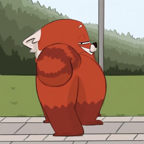 Turning Red - Meilin Lee's Red Panda Form (ChickPic) by Xposing_Organisms on Tensor.Art