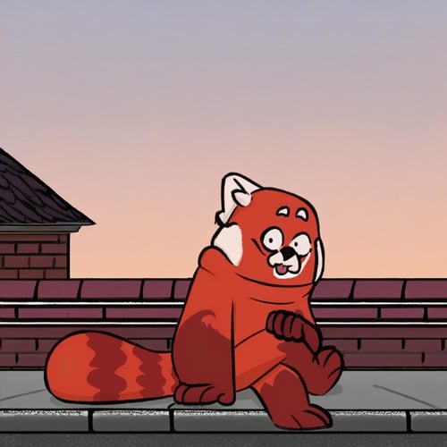 Turning Red - Meilin Lee's Red Panda Form (ChickPic) by Xposing_Organisms on Tensor.Art