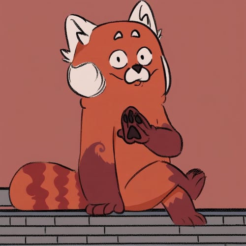 Turning Red - Meilin Lee's Red Panda Form (ChickPic) by Xposing_Organisms on Tensor.Art