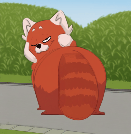 Turning Red - Meilin Lee's Red Panda Form (ChickPic) by Xposing_Organisms on Tensor.Art