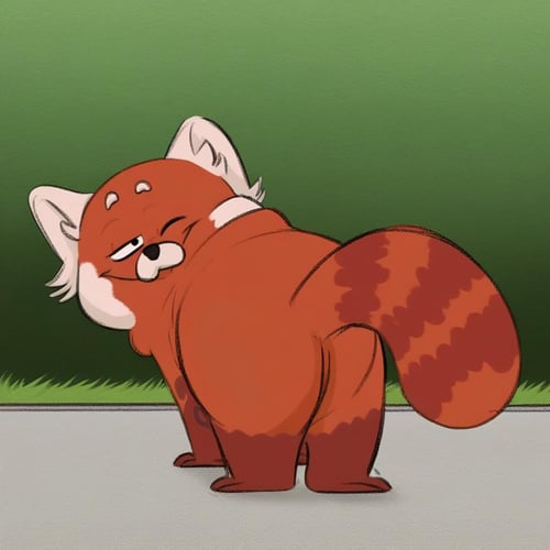 Turning Red - Meilin Lee's Red Panda Form (ChickPic) by Xposing_Organisms on Tensor.Art
