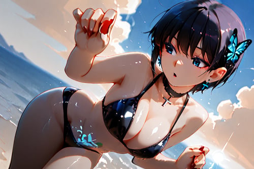 三角ビキニアイシャドウ by らび@kiyoka_succubus on Tensor.Art