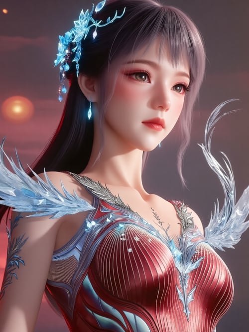 X雪女雪帝新装-斗罗大陆绝世唐门 by DeepBlue藍心 on Tensor.Art