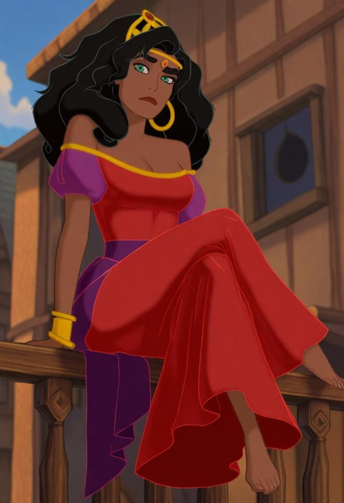 Esmeralda and Quasimodo - The Hunchback of Notre Dame | Illus Characters by IndolentCat on Tensor.Art