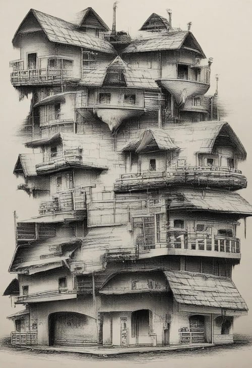 Tiny Buildings by user_715364143867288035 on Tensor.Art