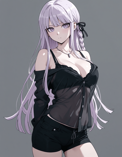Clothing: Black shirt by 00x0 on Tensor.Art
