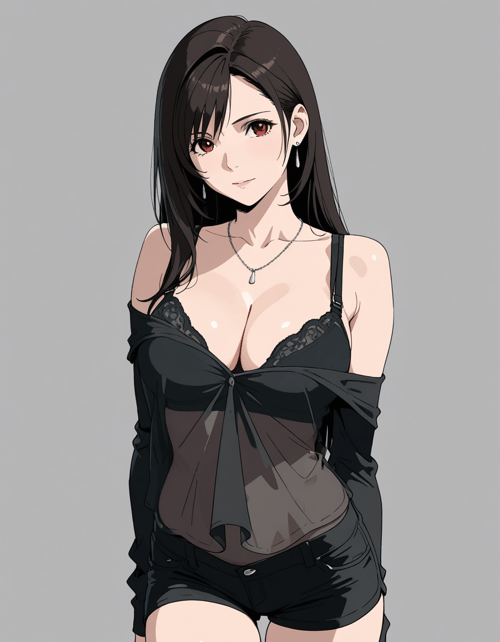 Clothing: Black shirt by 00x0 on Tensor.Art