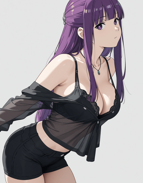 Clothing: Black shirt by 00x0 on Tensor.Art