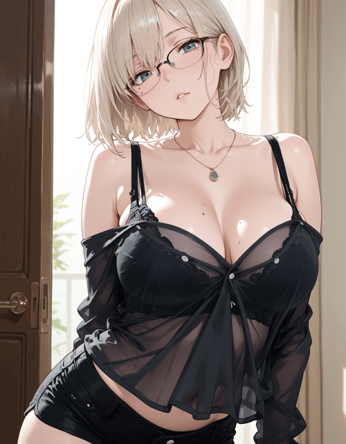 Clothing: Black shirt by 00x0 on Tensor.Art