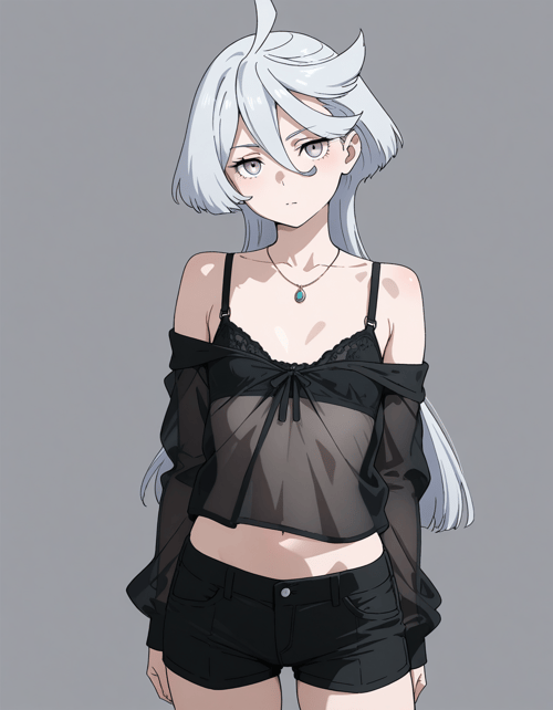 Clothing: Black shirt by 00x0 on Tensor.Art