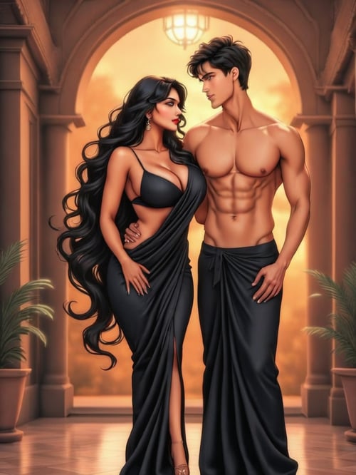 anime couple animaxine by Barq on Tensor.Art