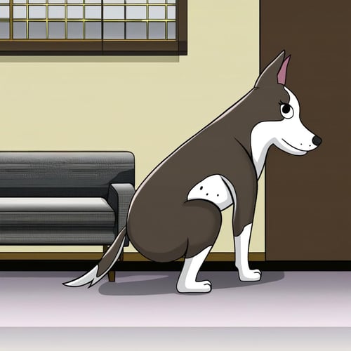 bitch butt squatting pose from side by NousingmyAI on Tensor.Art