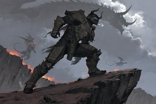 DragonEbonSteel Armor by PepeTHunter on Tensor.Art