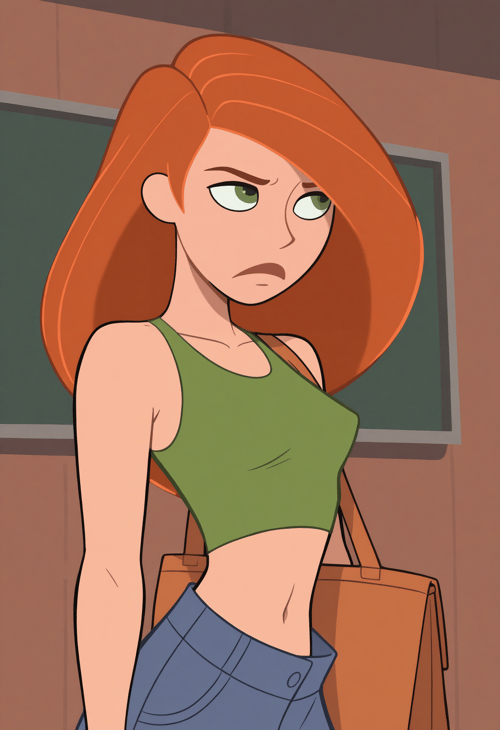 Kimberly Ann "Kim" Possible, (Kim Possible), LoRA, PonyXL by NMackelie on Tensor.Art