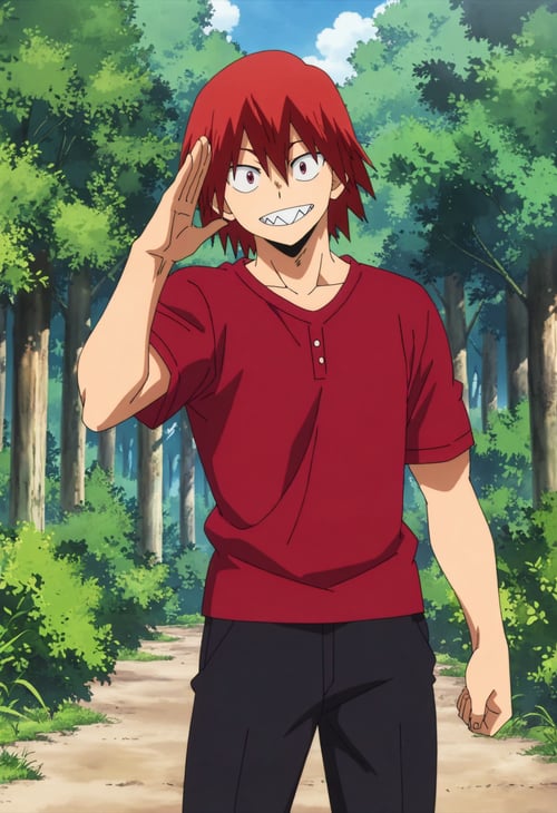 Eijiro Kirishima - Hair Down by Yoigo on Tensor.Art