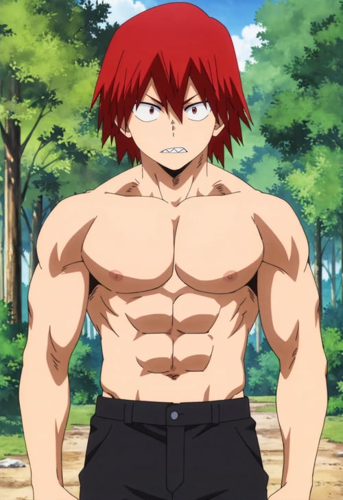 Eijiro Kirishima - Hair Down by Yoigo on Tensor.Art