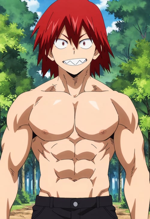 Eijiro Kirishima - Hair Down by Yoigo on Tensor.Art