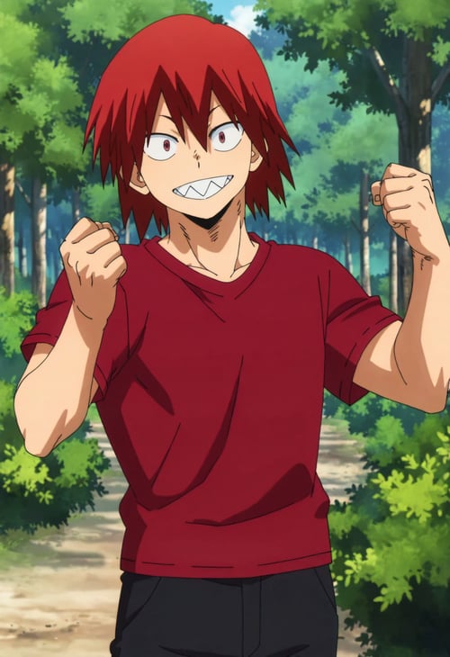 Eijiro Kirishima - Hair Down by Yoigo on Tensor.Art