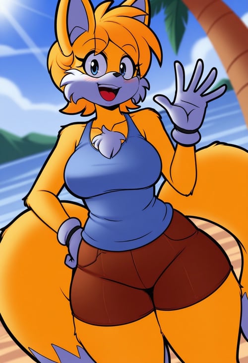 Miles Tails Prower - (by Superbunnygt) by Vasalion on Tensor.Art