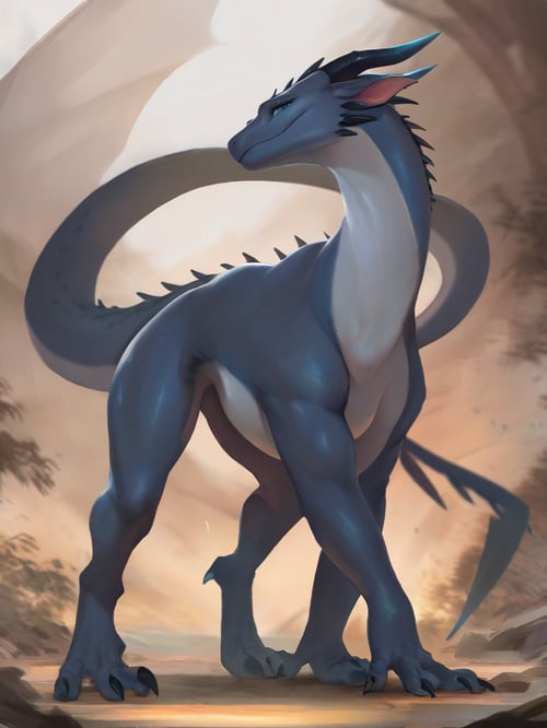 Feral Dragoness Concept by Xanos on Tensor.Art
