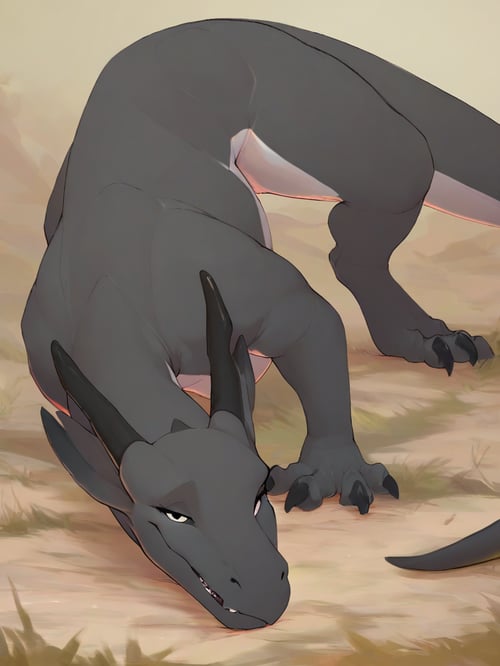 Feral Dragoness Concept by Xanos on Tensor.Art