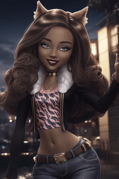 Clawdeen Wolf (Randomizer) - Illustrious and SD1.5 by Mix_After_Dark on Tensor.Art