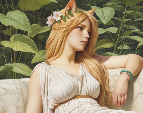 John William Godward Style by PepeTHunter on Tensor.Art