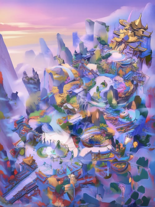 动漫场景之山门 by 危地马拉的大食蚁兽 on Tensor.Art