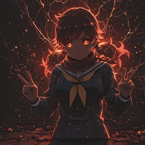 Nadeshiko Hoshi TRAIN TO THE END OF THE WORLD by ArtAIAlchemy on Tensor.Art