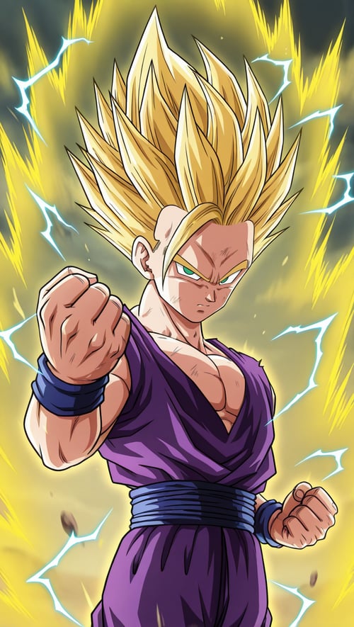 gohan SSJ2 by DeathGun1408 on Tensor.Art