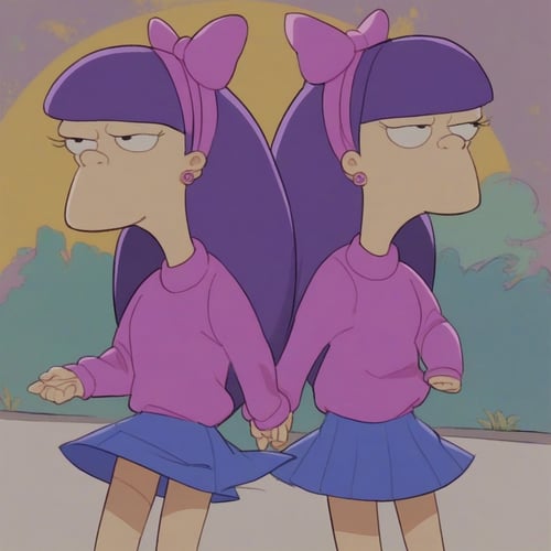 Sherri and Terri (The Simpsons) by Artificial_ignorance on Tensor.Art