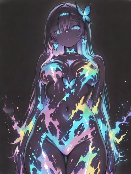 Pop silhouette / 単色シルエット by らび@kiyoka_succubus on Tensor.Art