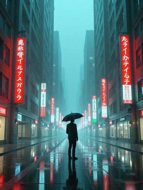 未来城市暗淡夜景 by 懿轩 on Tensor.Art
