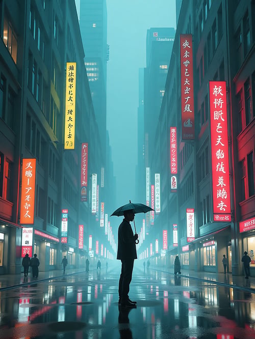 未来城市暗淡夜景 by 懿轩 on Tensor.Art