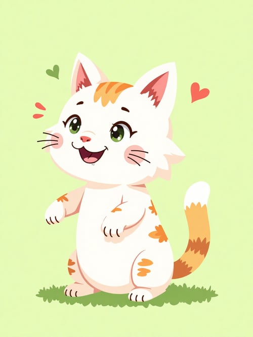 猫咪插画设计 by 懿轩 on Tensor.Art